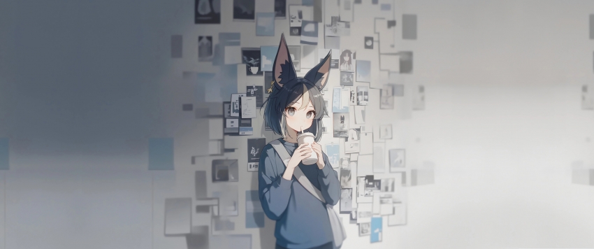 兽耳少女与照片墙
