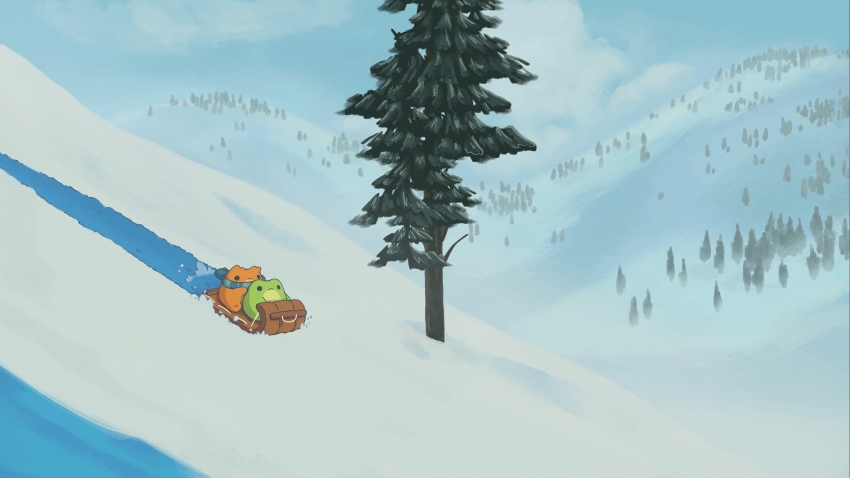 青蛙滑雪之旅